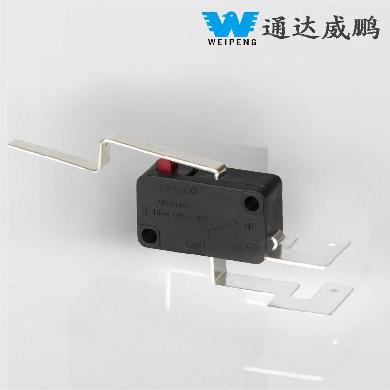 2-nastainen 16A pitkävipuinen suuritehoinen kodinkone, korkean lämpötilan kestävä mikrokytkin