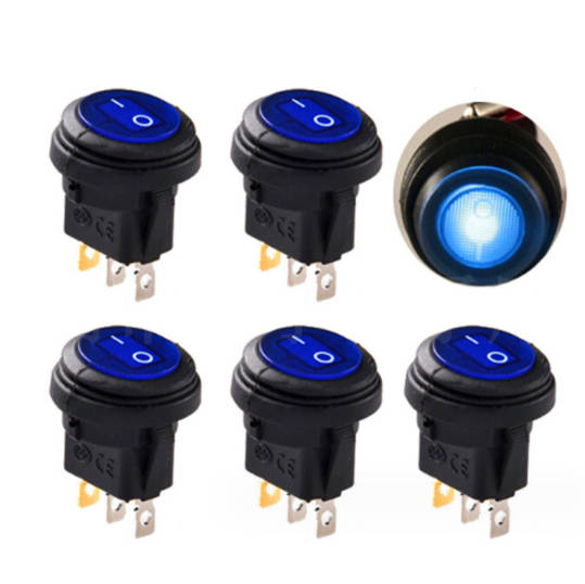 3 Pin Rocker LED-valokytkin