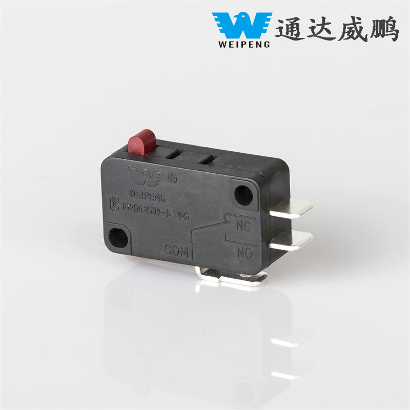 Suurivirtainen pitkäikäinen mikrokytkin UL-, VDE- ja CE-sertifikaateilla