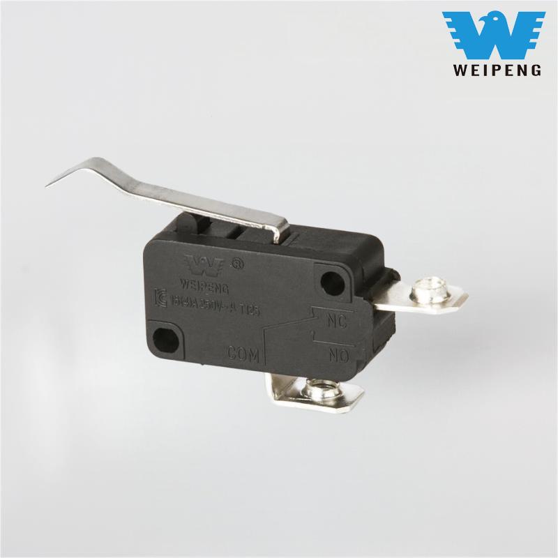 Suurivirtainen kaksinapainen mikrokytkin kodinkoneille