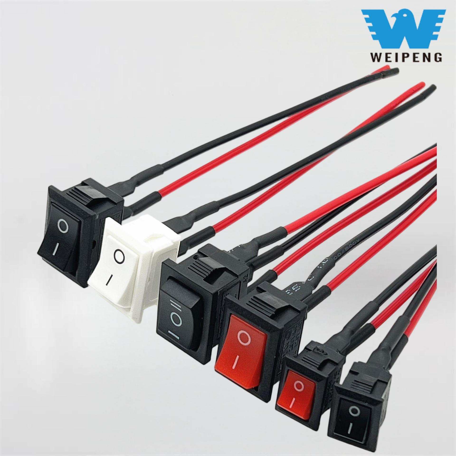 Kcd1 Ship-Type Switch 21*15 juotosliitin johdolla