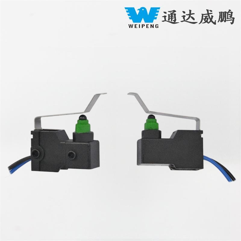 Side-Exit -mikrokytkin, jossa asemointitappi