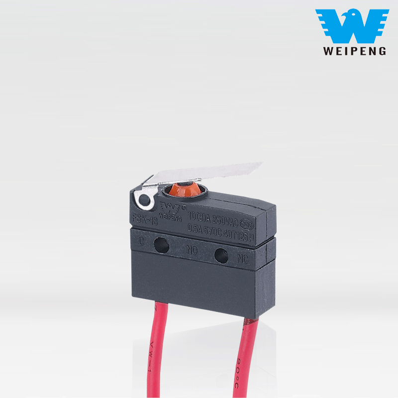 Vesitiivis mikrokytkin vesipumppumoottorin johdoilla